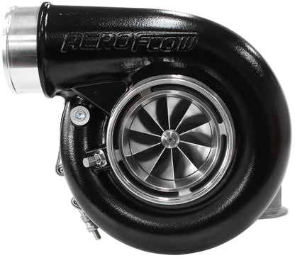 BOOSTED 7375 1.01 Reverse Rotation Turbocharger 1200HP, Hi Temp Black Finish   External Wastegate, V-Band Inlet & Exhaust Flanges