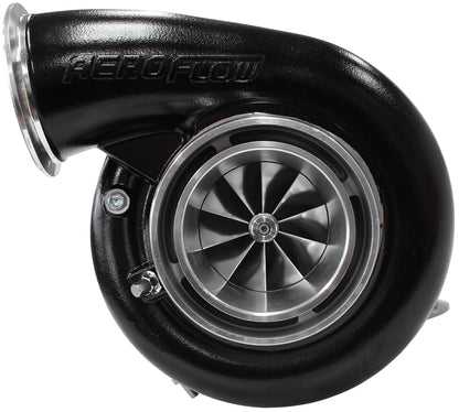 BOOSTED 7975 1.01 Reverse Rotation Turbocharger 1450HP, Hi Temp Black Finish   External Wastegate, V-Band Inlet & Exhaust Flanges