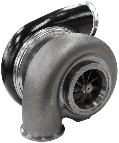 BOOSTED 7975 1.01 Reverse Rotation Turbocharger 1450HP, Hi Temp Black Finish   External Wastegate, V-Band Inlet & Exhaust Flanges