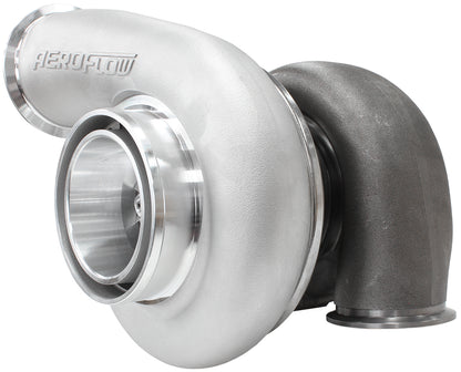 BOOSTED 7975 1.01 Reverse Rotation Turbocharger 1450HP, Natural Cast Finish   External Wastegate, V-Band Inlet & Exhaust Flanges