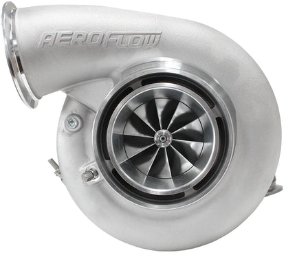 BOOSTED 7975 1.15 Reverse Rotation Turbocharger 1450HP, Natural Cast Finish   External Wastegate, V-Band Inlet & Exhaust Flanges