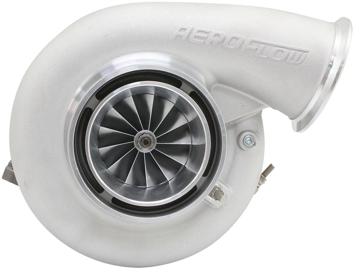 BOOSTED 8082 T4 1.01 Turbocharger 1600HP, Natural Cast Finish   External Wastegate, T4 Inlet Flange, V-Band Exhaust Flange