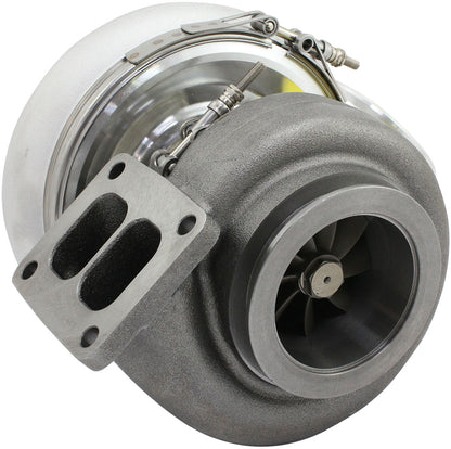BOOSTED 8082 T4 1.01 Turbocharger 1600HP, Natural Cast Finish   External Wastegate, T4 Inlet Flange, V-Band Exhaust Flange