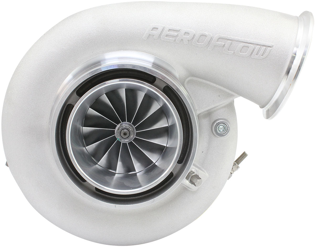 BOOSTED 8082 T4 1.28 Turbocharger 1600HP, Natural Cast Finish   External Wastegate, T4 Inlet Flange, V-Band Exhaust Flange