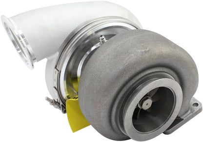 BOOSTED 8082 T4 1.28 Turbocharger 1600HP, Natural Cast Finish   External Wastegate, T4 Inlet Flange, V-Band Exhaust Flange