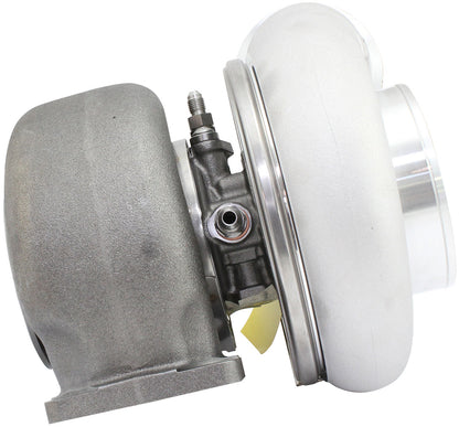 BOOSTED 8082 T4 1.28 Turbocharger 1600HP, Natural Cast Finish   External Wastegate, T4 Inlet Flange, V-Band Exhaust Flange