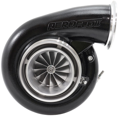BOOSTED 8082 V-BAND 1.28 Turbocharger 1600HP, Hi Temp Black Finish   External Wastegate, V-Band Inlet Flange, V-Band Exhaust Flange