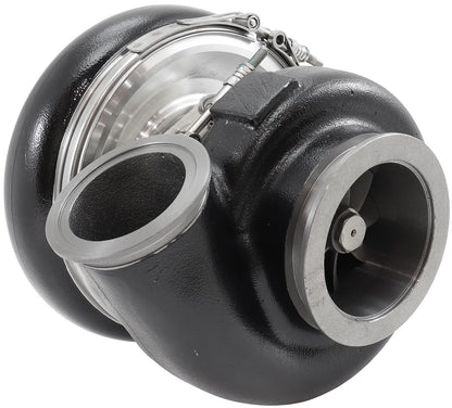 BOOSTED 8082 V-BAND 1.28 Turbocharger 1600HP, Hi Temp Black Finish   External Wastegate, V-Band Inlet Flange, V-Band Exhaust Flange
