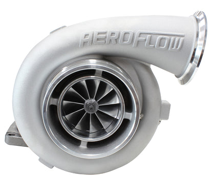 BOOSTED 8077 T6 1.26 Turbocharger 1250HP, Natural Cast Finish   External Wastegate, T6 Twin Entry Inlet Flange, V-Band Exhaust Flange