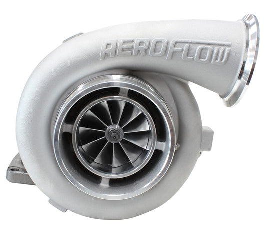 BOOSTED 8077 T6 1.26 Turbocharger 1250HP, Natural Cast Finish   External Wastegate, T6 Twin Entry Inlet Flange, V-Band Exhaust Flange