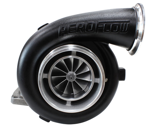 BOOSTED 8077 T6 1.26 Turbocharger 1250HP, Hi Temp Black Finish   External Wastegate, T6 Twin Entry Inlet Flange, V-Band Exhaust Flange