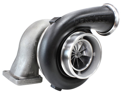 BOOSTED 8077 T6 1.26 Turbocharger 1250HP, Hi Temp Black Finish   External Wastegate, T6 Twin Entry Inlet Flange, V-Band Exhaust Flange