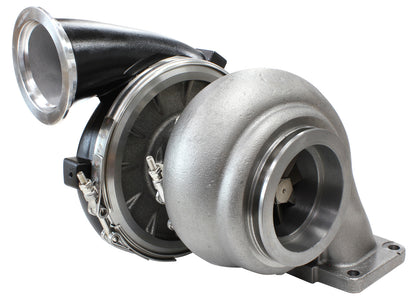 BOOSTED 8077 T6 1.26 Turbocharger 1250HP, Hi Temp Black Finish   External Wastegate, T6 Twin Entry Inlet Flange, V-Band Exhaust Flange