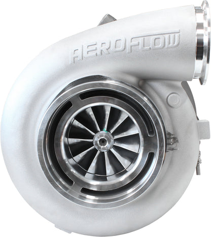 BOOSTED 94103 T6 1.24 Turbocharger 2500HP, Natural Cast Finish   External Wastegate, T6 Twin Entry Inlet Flange, V-Band Exhaust Flange