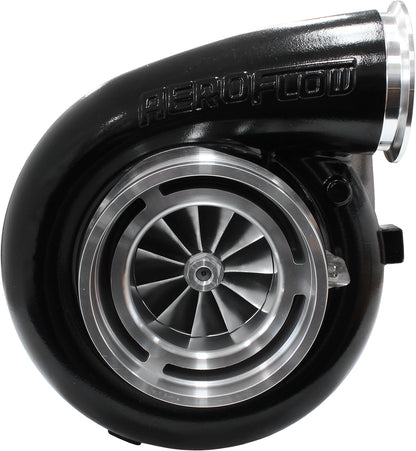 BOOSTED 94103 T6 1.24 Turbocharger 2500HP, Hi Temp Black Finish   External Wastegate, T6 Twin Entry Inlet Flange, V-Band Exhaust Flange