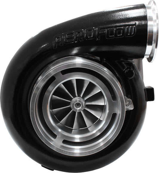 BOOSTED 94103 T6 1.24 Turbocharger 2500HP, Hi Temp Black Finish   External Wastegate, T6 Twin Entry Inlet Flange, V-Band Exhaust Flange