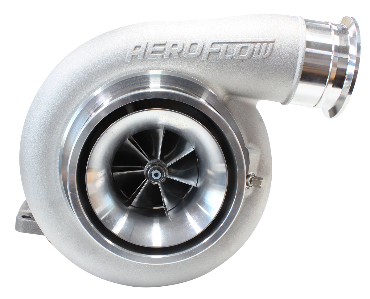 BOOSTED 7588 T6 1.32 Turbocharger 1500HP, Natural Cast Finish   External Wastegate, T6 Twin Entry Inlet Flange, V-Band Exhaust Flange