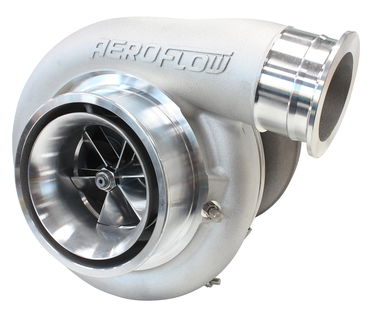 BOOSTED 8888 T6 1.32 Turbocharger 1600HP, Natural Cast Finish   External Wastegate, T6 Twin Entry Inlet Flange, V-Band Exhaust Flange