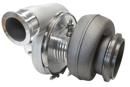 BOOSTED 8888 T6 1.32 Turbocharger 1600HP, Natural Cast Finish   External Wastegate, T6 Twin Entry Inlet Flange, V-Band Exhaust Flange
