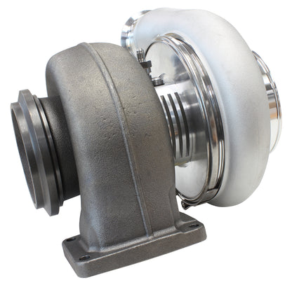 BOOSTED 8888 T6 1.32 Turbocharger 1600HP, Natural Cast Finish   External Wastegate, T6 Twin Entry Inlet Flange, V-Band Exhaust Flange