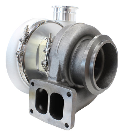 BOOSTED 8888 T6 1.32 Turbocharger 1600HP, Natural Cast Finish   External Wastegate, T6 Twin Entry Inlet Flange, V-Band Exhaust Flange