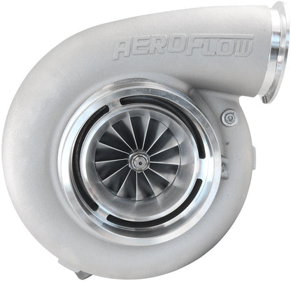 BOOSTED 88102 T6 1.24 Turbocharger 2500HP, Natural Cast Finish   External Wastegate, T6 Twin Entry Inlet Flange, V-Band Exhaust Flange