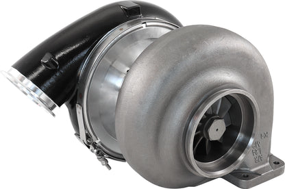 BOOSTED 88102 T6 1.24 Turbocharger 2500HP, Hi Temp Black Finish   External Wastegate, T6 Twin Entry Inlet Flange, V-Band Exhaust Flange