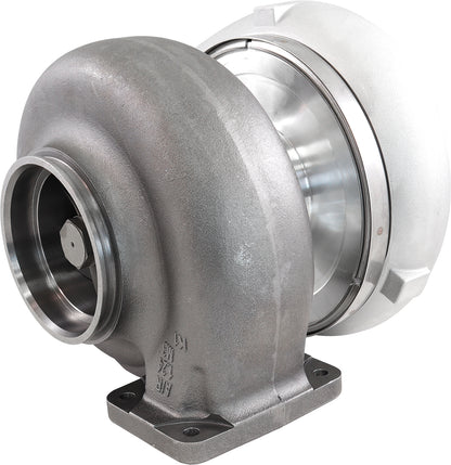 BOOSTED 88102 T6 1.24 Turbocharger 2500HP, Natural Cast Finish   External Wastegate, T6 Twin Entry Inlet Flange, V-Band Exhaust Flange