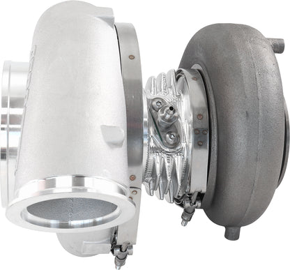 BOOSTED 88102 V-Band 1.22 Turbocharger 2500HP, Natural Cast Finish    External Wastegate, V-Band Inlet & Exhaust Flanges