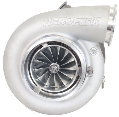 BOOSTED 106112 V-Band 1.25 Turbocharger 3000HP, Natural Cast Finish   External Wastegate, V-Band Inlet & Exhaust Flanges