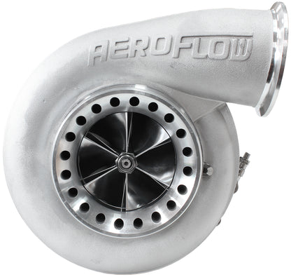 BOOSTED 8888 T4 1.25 Turbocharger 1600HP, Natural Cast Finish   External Wastegate, T4 Twin Entry Inlet Flange, V-Band Exhaust Flange