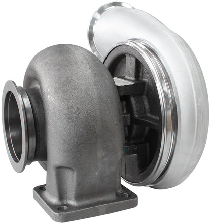 BOOSTED 8888 T4 1.25 Turbocharger 1600HP, Natural Cast Finish   External Wastegate, T4 Twin Entry Inlet Flange, V-Band Exhaust Flange