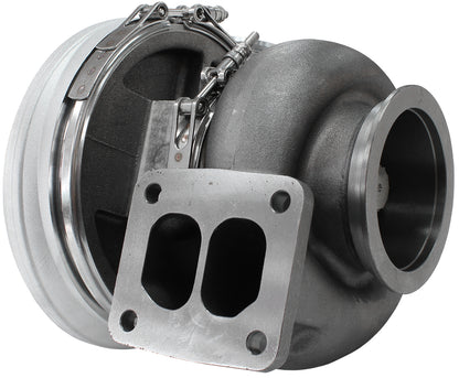 BOOSTED 8888 T4 1.25 Turbocharger 1600HP, Natural Cast Finish   External Wastegate, T4 Twin Entry Inlet Flange, V-Band Exhaust Flange