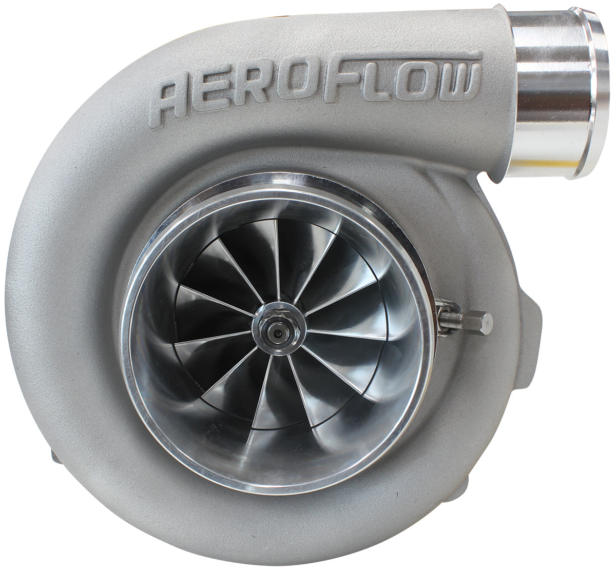 BOOSTED 7875 T4 .96 Turbocharger 950HP, Natural Cast Finish   External Wastegate, T4 Inlet Flange, V-Band Exhaust Flange