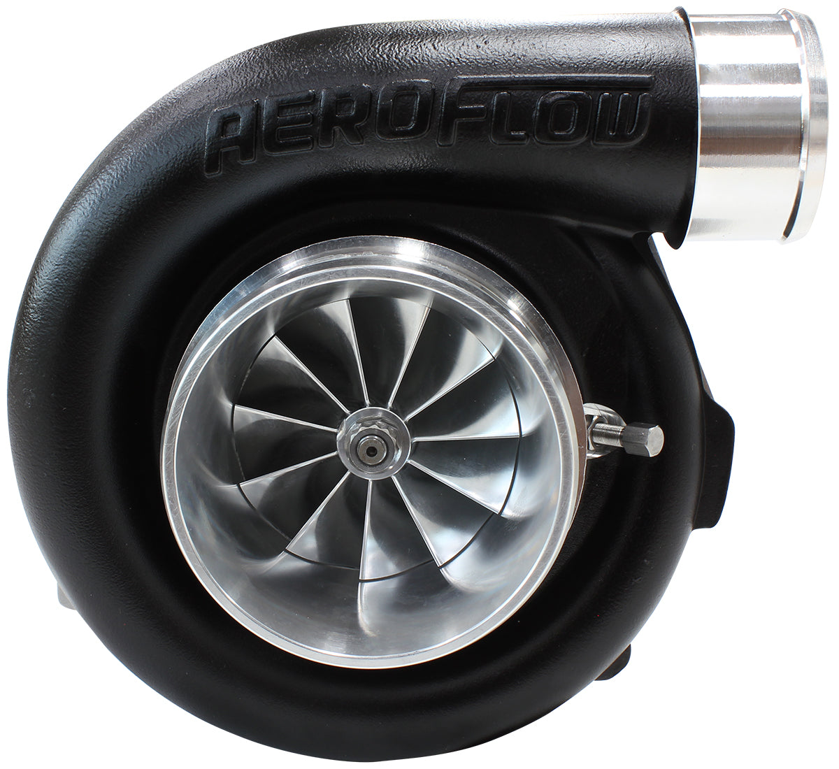 BOOSTED 7875 T4 .96 Turbocharger 950HP, Hi Temp Black Finish   External Wastegate, T4 Inlet Flange, V-Band Exhaust Flange