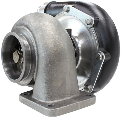 BOOSTED 7875 T4 .96 Turbocharger 950HP, Hi Temp Black Finish   External Wastegate, T4 Inlet Flange, V-Band Exhaust Flange