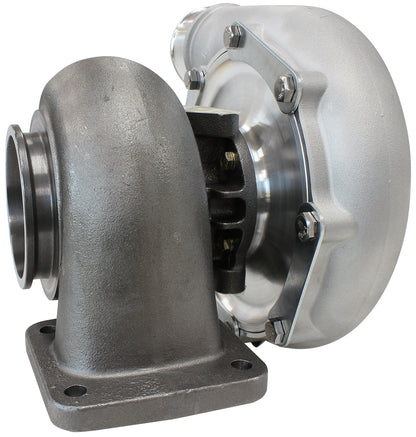 BOOSTED 7875 T4 .96 Turbocharger 950HP, Natural Cast Finish   External Wastegate, T4 Inlet Flange, V-Band Exhaust Flange