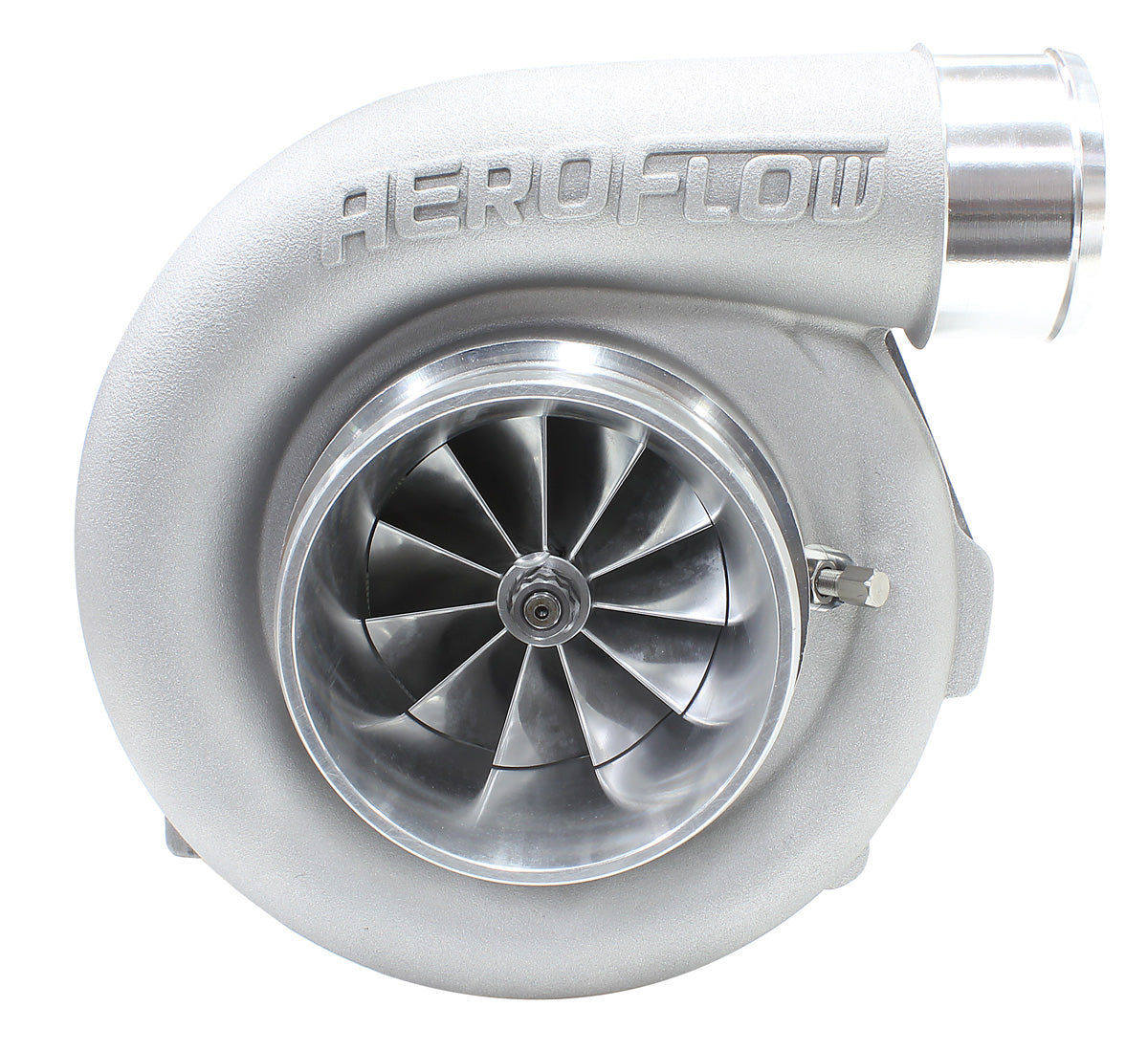 BOOSTED 7875 T4 1.25 Turbocharger 950HP, Natural Cast Finish   External Wastegate, T4 Inlet Flange, V-Band Exhaust Flange