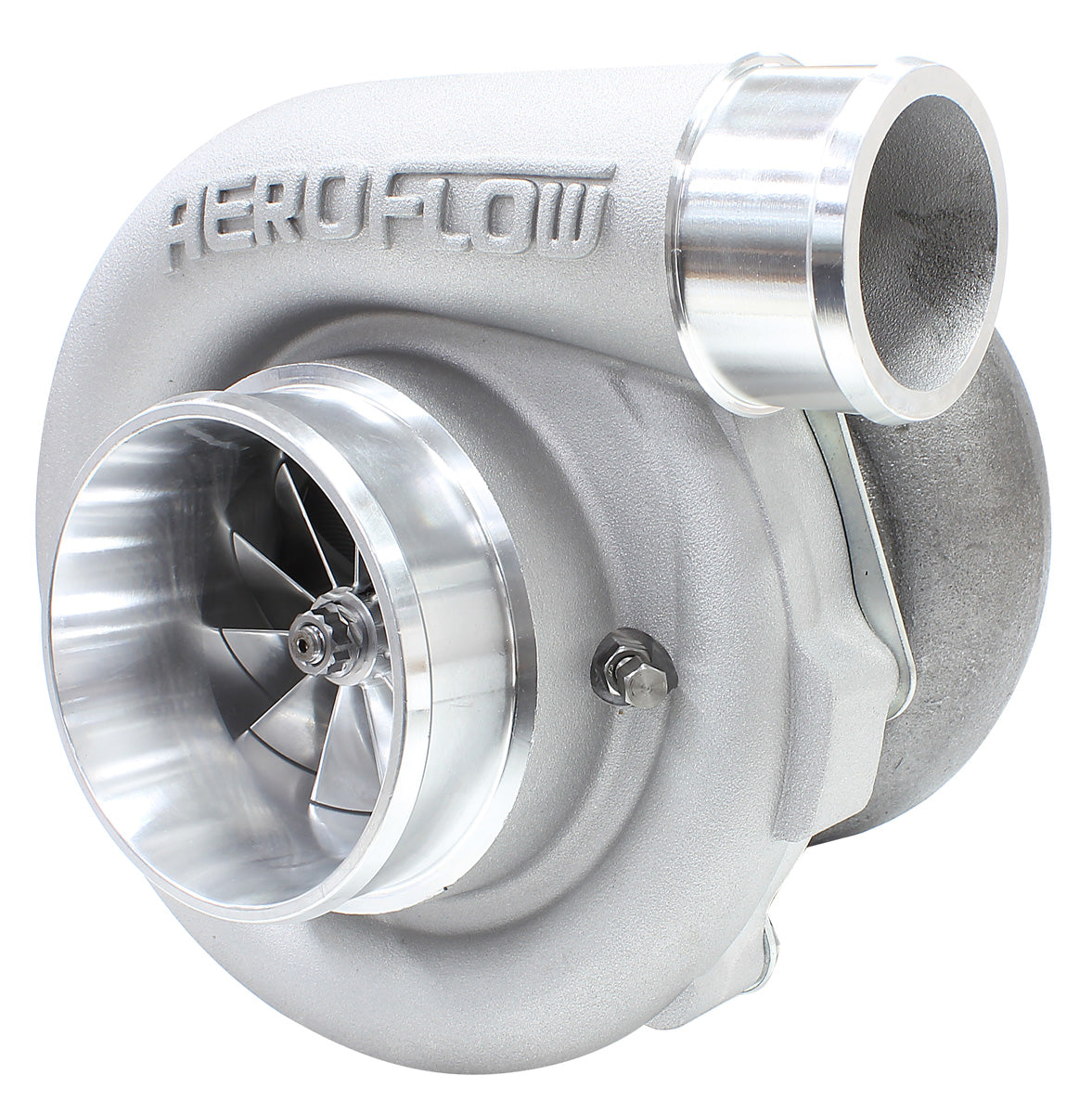 BOOSTED 7875 T4 1.25 Turbocharger 950HP, Natural Cast Finish   External Wastegate, T4 Inlet Flange, V-Band Exhaust Flange