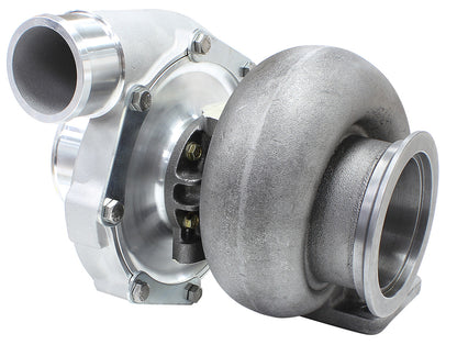 BOOSTED 7875 T4 1.25 Turbocharger 950HP, Natural Cast Finish   External Wastegate, T4 Inlet Flange, V-Band Exhaust Flange