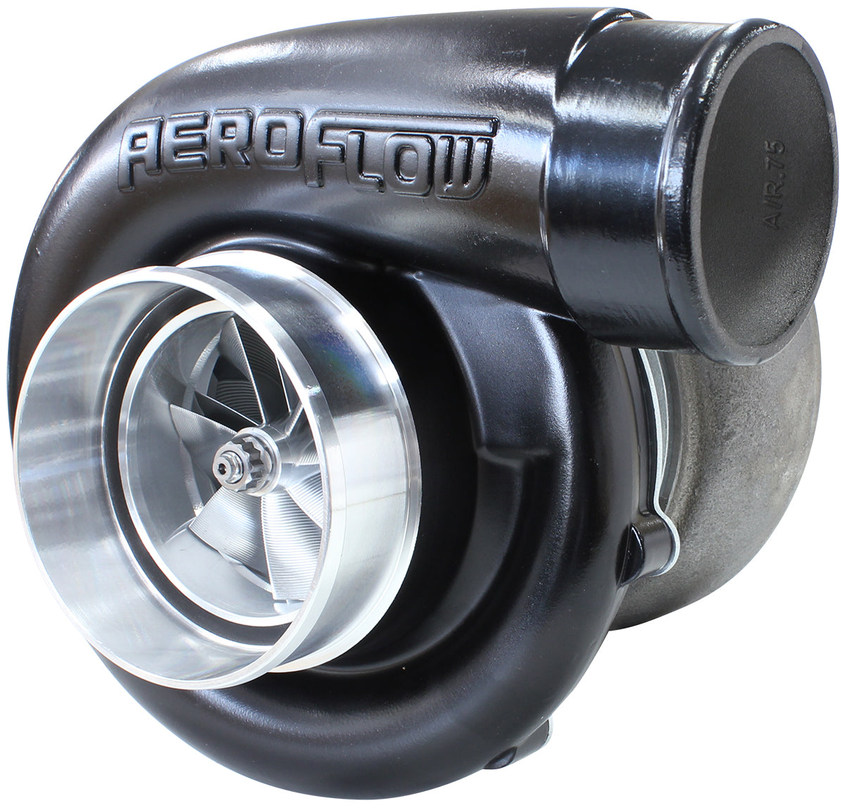 BOOSTED 7885 T4 1.25 Turbocharger 1450HP, Hi Temp Black Finish   External Wastegate, T4 Twin Entry Inlet Flange, V-Band Exhaust Flange