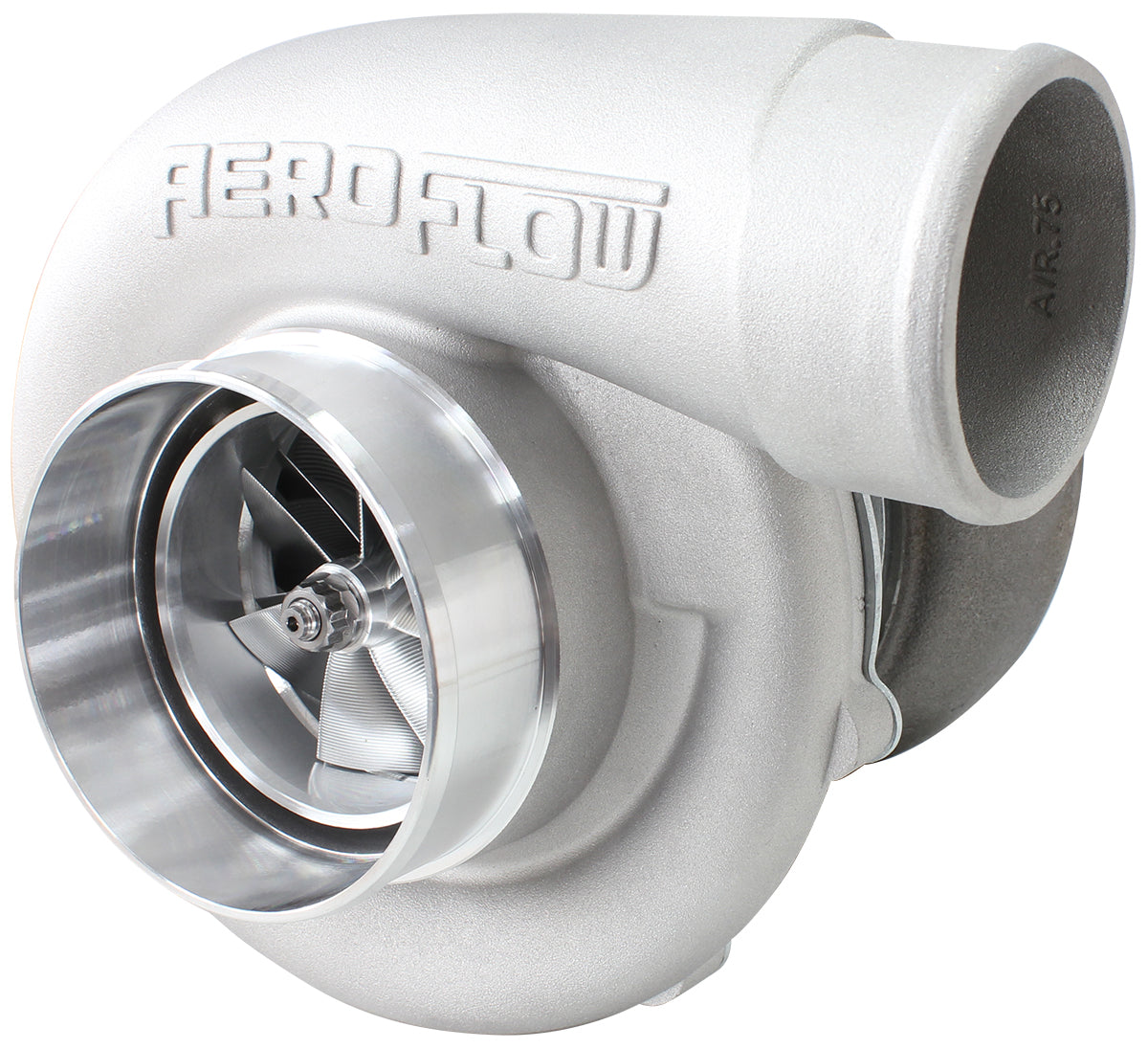 BOOSTED 7885 T4 1.25 Turbocharger 1450HP, Natural Cast Finish   External Wastegate, T4 Twin Entry Inlet Flange, V-Band Exhaust Flange