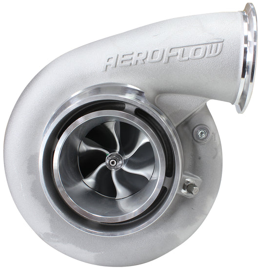BOOSTED B7875 T4 .96 Turbocharger 1150HP, Natural Cast Finish   External Wastegate, T4 Twin Entry Inlet Flange, V-Band Exhaust Flange