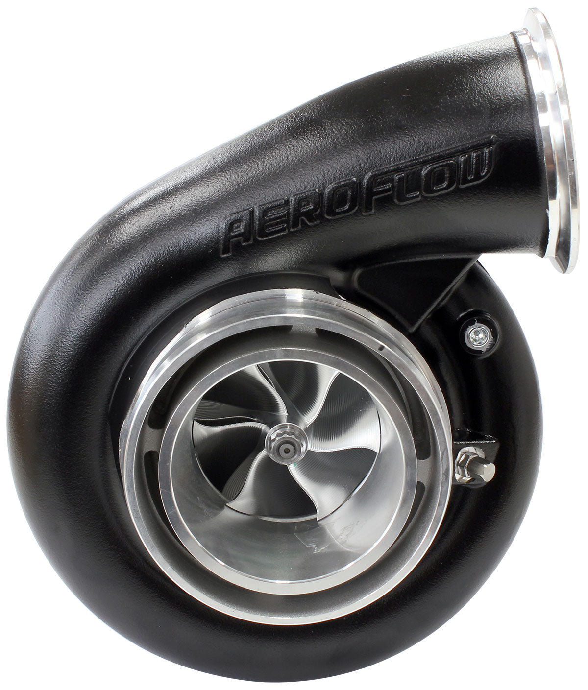 BOOSTED B7875 T4 .96 Turbocharger 1150HP, Hi Temp Black Finish   External Wastegate, T4 Twin Entry Inlet Flange, V-Band Exhaust Flange