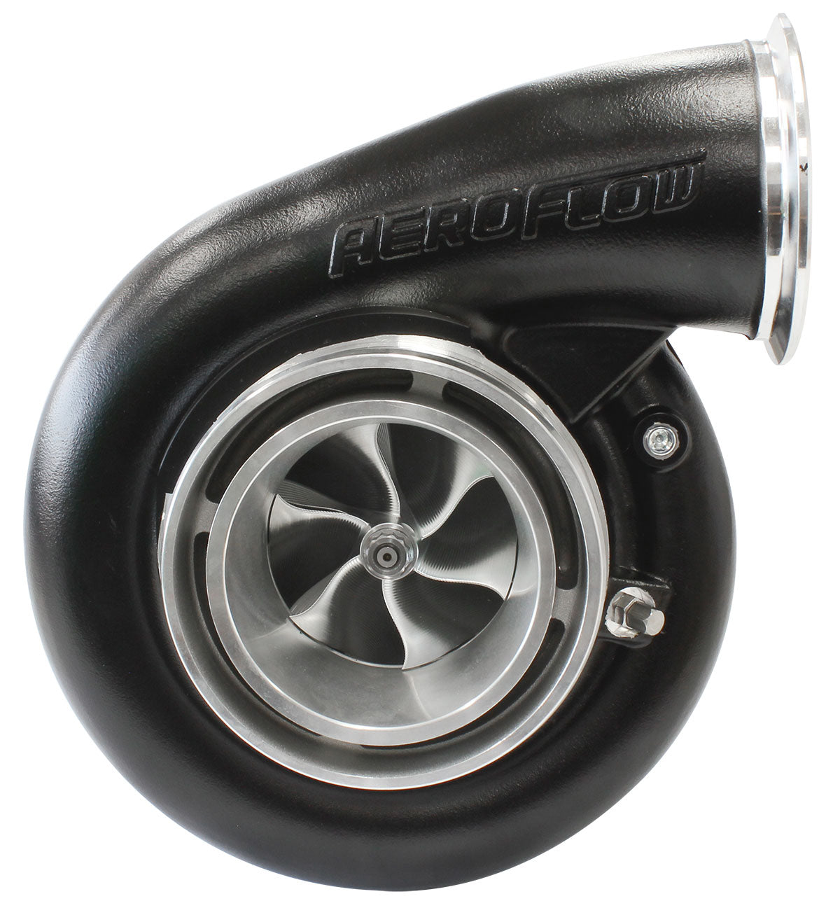BOOSTED B7875 V-Band 1.01 Turbocharger 1150HP, Hi Temp Black Finish   External Wastegate, V-Band Inlet & Exhaust Flanges