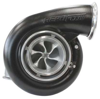 BOOSTED B7875 V-Band 1.28 Turbocharger 1150HP, Hi Temp Black Finish   External Wastegate, V-Band Inlet & Exhaust Flanges