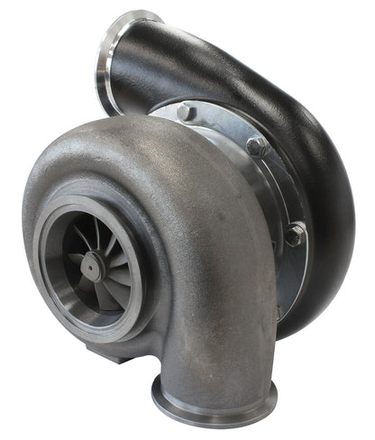BOOSTED B7875 V-Band 1.28 Turbocharger 1150HP, Hi Temp Black Finish   External Wastegate, V-Band Inlet & Exhaust Flanges