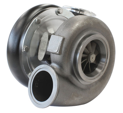 BOOSTED B7875 V-Band 1.28 Turbocharger 1150HP, Hi Temp Black Finish   External Wastegate, V-Band Inlet & Exhaust Flanges
