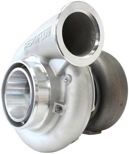 BOOSTED B7875 V-Band 1.28 Turbocharger 1150HP, Natural Cast Finish   External Wastegate, V-Band Inlet & Exhaust Flanges