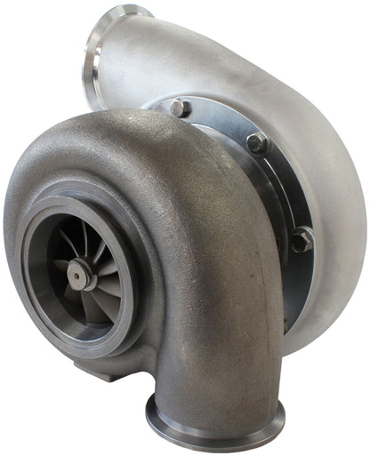 BOOSTED B7875 V-Band 1.28 Turbocharger 1150HP, Natural Cast Finish   External Wastegate, V-Band Inlet & Exhaust Flanges